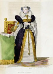 Mary Stuart - Mennechetin kirjassa "Le Plutarque Français".