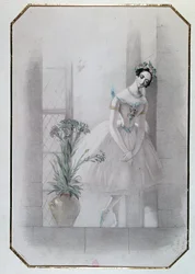 Marie Taglioni italialaisessa oopperassa "la Sylphide".
