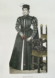 Mary Queen of Scots (1542-87), kopio Recueil de Gaignieresin pienoismallista