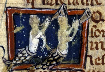 Merenneidot edustettuina 1300-luvun ranskalaisessa bestiaarissa. Milano, Biblioteca Trivulziana.