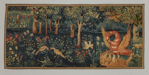 Millefleurs Pelikaanin kanssa hänen hurskautensa, varhain
1500-luku (Villa)