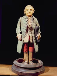 Puolan kuninkaan Stanislas Lesczinskin (1677-1766) kääpiön Nicolas Feryn (Bebe) (1741-64) malli (vaha)