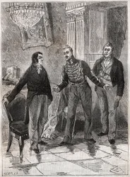 Heinä-marraskuun monarkia 1834 - Adolphe Thiers (1797-1897) Orleansin herttua Louis Philippe I:n (1773-1850) luona