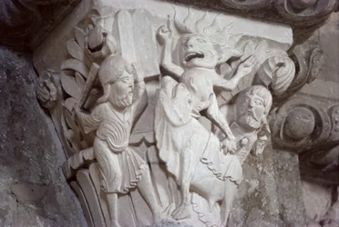 Mooses ja kultainen vasikka, pääomarelief, n. 1130
