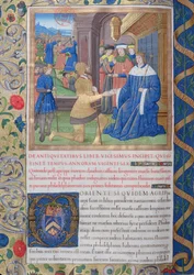 Ms. 1581 f. 897v Kuvitus kirjasta XX (Fadus the Procuratorista Florukseen), Flavius Josephuksen juutalaisten antiikin (Antiquitates Judaicae) luvusta 1 - Miten Agrippan kuoleman jälkeen,