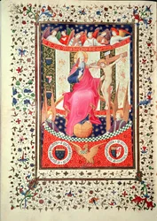 Ms 2 f.18v The Trinity, Boucicaut Hoursista, n. 1410