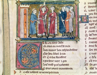 Ms 3142 fol.179 Ritarin aseistus, Recueil de Poesies Francaises, n. 1280-1290