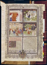 Ms 3479 t.1 f.1 Tarina Lancelotista ja Graalin etsinnästä, Livre de Messire Lancelot du Lac