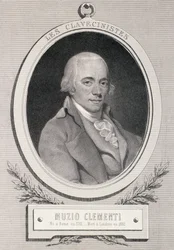 Muzio Clementi (1752-1832), kaiverrus Alfred Lemoine