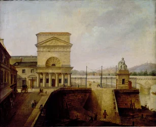 Normandia Barrier, lähellä Ienan siltaa, ennen vuotta 1860