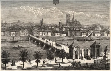 Orleans - Centre-Val de Loire - kaiverrus "La France illustree: maantiede, historia, tilastohallinto" V.A. Maltaanruskea. 1884
