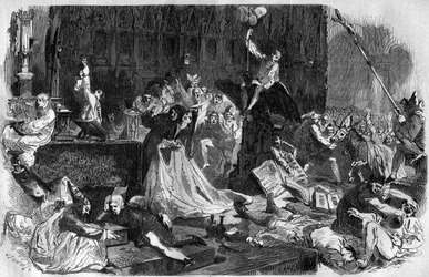 Orviette Burlesque -juhla siunatun alttarisakramentin kunniaksi. Kahden nunnan Julienne de Mont-Cornillonin ja Liegen erakkoksi kutsutun Even sanojen mukaan paavi Urbanus IV (Jacques Pantaleon (1195-1264) oli järjestänyt tämän juhlan pian ennen