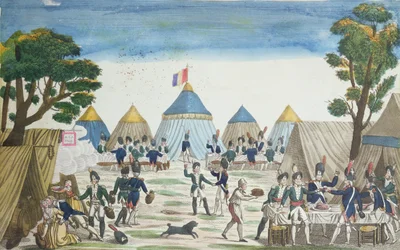 Grande Arméen Grenadiersin venäläisille kranaateille järjestämä juhla, 30. kesäkuuta 1807