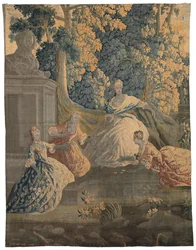 Pastoraalinen kuvakudos, Aubusson tai Felletin, 1700-luvun kolmas neljännes
