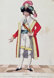 Paul Francois Jean Nicolas (1755-1829) Vicomte de Barras (värikaiverrus)