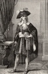 Paul Francois Nicolas, Barrasin varakreivi, Louis Blancin (1811-82) teoksesta "Histoire de la Revolution Francaise".