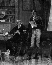 Pierre Simon de Laplace (1749-1827), ranskalainen tähtitieteilijä, matemaatikko ja fyysikko, joka kertoi omasta työstään Eulerin ongelmista Jean-Baptiste Biotille. teoksessa "Histoire populaire des sciences, keksintöjä ja löytöjä ensimmäisiltä vuosisadoilt