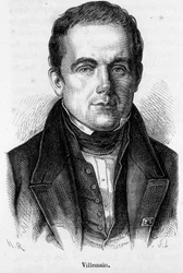 Abel Francois Villemainin muotokuva, ranskalainen professori ja poliitikko (1790 - 1867)