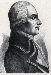 Armand Louis de Gontaut Bironin armeija francaisin muotokuva (1747-1793) Kaiverrus vuodelta 1889. Yksityinen kokoelma.