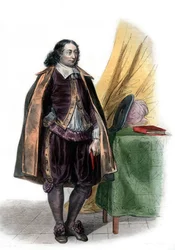 Blaise Pascalin (1623-1662), ranskalaisen matemaatikon ja kirjailijan muotokuva.