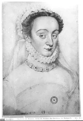 Charlotte de Beaunen (1551-1617) muotokuva Sauvesin rouvasta, 1500-1600-luku