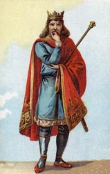 Childeric II:n muotokuva, frankkien kuningas 670–673.