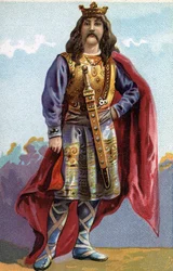Chilperic I:n muotokuva, frankkien kuningas 561–584.