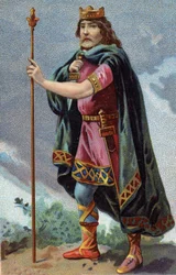 Clotairen muotokuva (Clothaire) I, frankkien kuningas 511a 561).