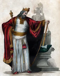 Frankkien kuninkaan Clovis I:n (466-511) muotokuva.