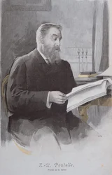 Eugene Poubellen (1831-1907) muotokuva La Revue Illustreesta. 15. kesäkuuta 1893 (värikaiverrus)