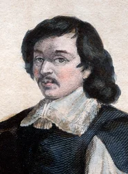 Muotokuva Eustache Le Sueur tai Lesueur (1617-1655), ranskalainen taidemaalari.