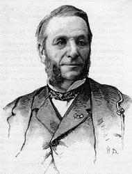 Georges Guiffreyn (1827-1887), Hautes Alpesin senaattorin muotokuva vuosina 1879-1887.
