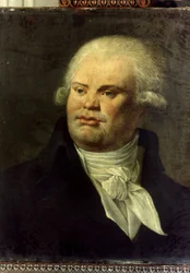 Georges Jacques Dantonin (1759 - 1794) muotokuva. Anonyymi maalaus ranskalaisesta koulusta. Musee Carnavalet, Pariisi.