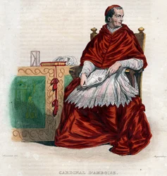 Ranskan kardinaalin ja valtioministerin Georges dAmboisen (1460-1510) muotokuva.