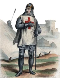 Gottfried Bouillonilaisen (noin 1060-1100), frankkilaisen ritarin ja ensimmäisen ristiretken johtajiin kuuluneen miehen, muotokuva.