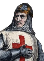 Gottfried Bouillonilaisen (1061-1100), frankkilaisen ritarin ja ensimmäisen ristiretken yhden johtajan muotokuva.