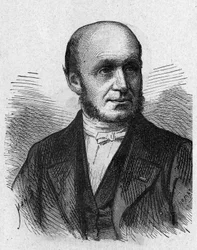 Guillaume Benjamin Duchenne de Boulognen (1806 - 1875), ranskalaisen lääkärin muotokuva julkaisussa "Album de la Science; maineikkaat tiedemiehet; Suuria löytöjä””” 1896.