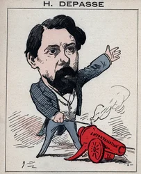 Hector Depassen (1842-1911) ranskalaisen poliitikon muotokuva - elokuvassa "Les Hommes d