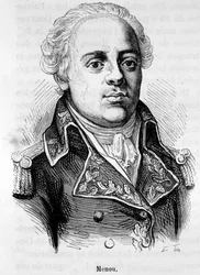 Jacques Francois Menoun muotokuva, paroni de Boussay, ranskalainen kenraali (1750-1810) - Henri Martinin "Ranskan historiassa"