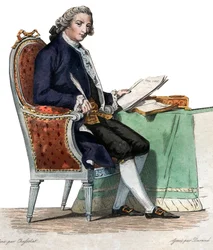 Jean-Baptiste-Louis Gressetin (1709-1777), ranskalaisen runoilijan ja näytelmäkirjailijan muotokuva.