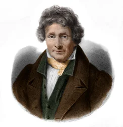 Jean Francois Le Bretonin (1762-1838) muotokuva taidemaalari ja fyysikko.
