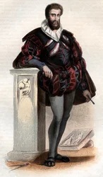 Muotokuva Jean Goujonista (1510-n. 1566), ranskalaisesta kuvanveistäjästä ja arkkitehdista.