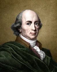 Muotokuva Johann Gottfried Herderistä (1744-1803), saksalainen filosofi ja kirjailija. (myöhempi väritys)