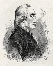 Joseph Blackin (1761 - 1799), brittiläisen fyysikon ja kemistin muotokuva (magnesian löytö) - "" Album of Sciencessä; maineikkaat tiedemiehet; Suuria löytöjä””” 1896.