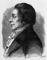 Muotokuva Joseph Lakanalista (1762 - 1845), ranskalainen poliitikko - "" Album de la Science -lehdessä; maineikkaat tutkijat; Suuria löytöjä””” 1896.