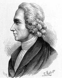 Muotokuva Joseph Priestleystä (1733 - 1804), brittiläisestä kemististä ja teologista - "" Album of Sciencessä; maineikkaat tutkijat; Suuria löytöjä””” 1896.