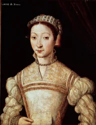 Muotokuva Lauresta (Laura), kirjoittanut Noves (1308-1348), nainen aimee de Petrarque (Francesco Petrarca) 1500-luvun ranskalaisen koulukunnan maalaus Sun. 21 x 28 cm Chantilly, museo Conde - Laura de Novesin (1308-1348), Francesco Petrarcan rakastetun nai