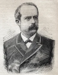 Pariisin prefektin Louis Lepinen (1846-1933) muotokuva elokuvassa "Le Petit Parisien" 23.7.1893 (kaiverrus)