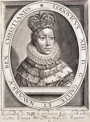 Nuoren Ludvig XIII:n muotokuva.