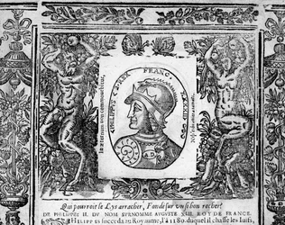 Philippe Augusten muotokuva - kaiverrus